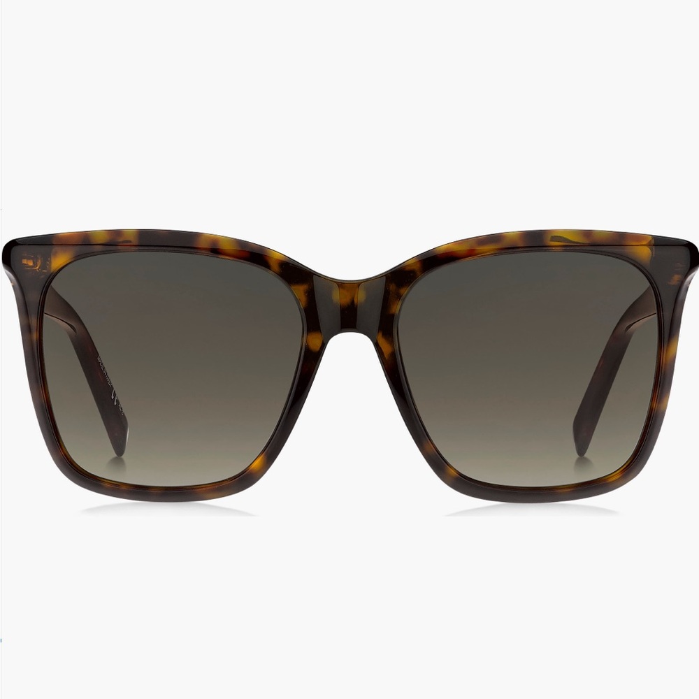 Givenchy 56mm Gradient Rectangle Sunglasses in Dark Havana/Brown